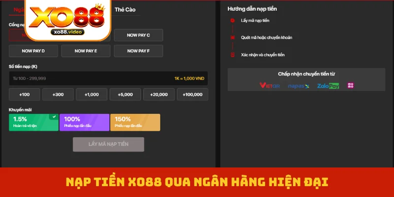 Nạp Tiền XO88 - Thanh Toán Nhanh Chóng, Cá Cược Hấp Dẫn 1 Nạp Tiền XO88 - Thanh Toán Nhanh Chóng, Cá Cược Hấp Dẫn